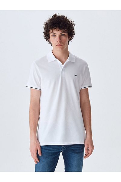 Ltb Butterfly Polo Neck Men's T-Shirt