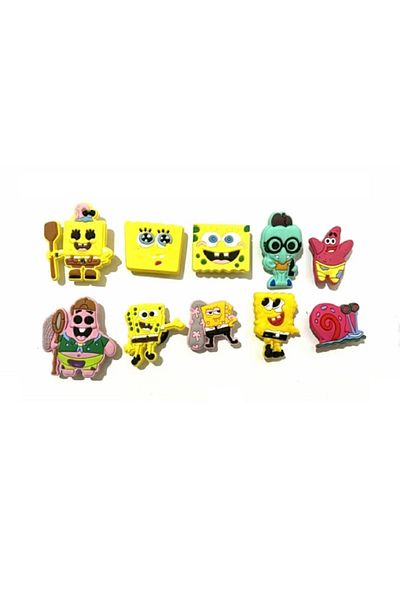 marimari 10 Pieces Slipper Ornaments Jibbitzz C-23 Sponge Bob