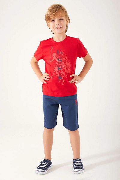 U.S. Polo Assn. Color Painting Boy Bermuda Suit