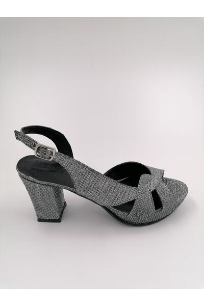 SOLMAZ Модена Платинова Платформа Вечірні Туфлі