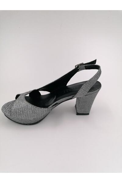 SOLMAZ Модена Платинова Платформа Вечірні Туфлі