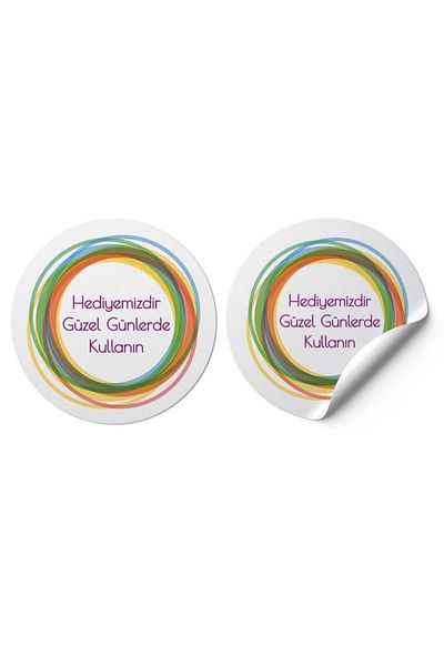 gg gençgirişimci Colored Art Sticker - Gift, 2.5X2.5 Cm, 100 Pieces