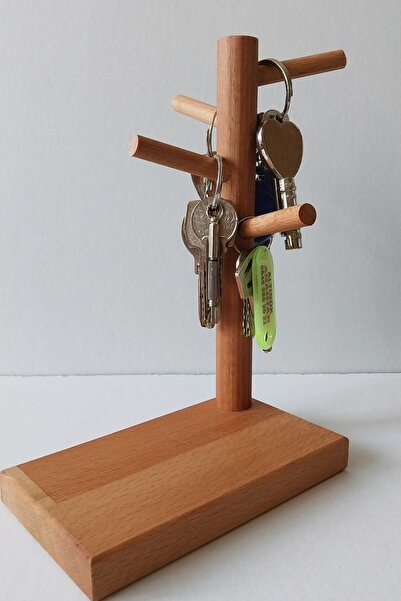 K&G foot rest منظم شماعات المفاتيح الخشبية