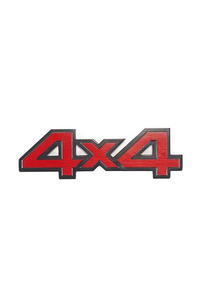wimbledon Red 4x4 Vehicle Rigging Sticker / Metal 140 Mm X 42 Mm