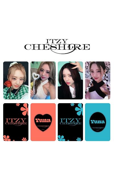Kpop Dünyasi Itzy Yuna ''Cheshire Special Edition'' Album Card Set