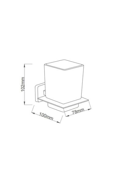 Fause Toothbrush Holder Line Black