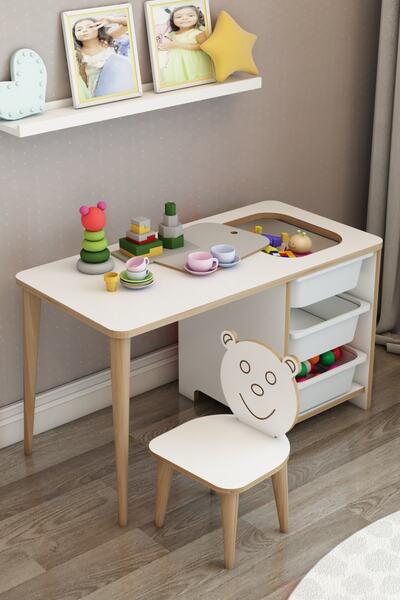 moniev Çocuk Çalışma Masası Oyun Ve Etkinlik Masası Yaz Sil Masa Byz_spt_san
