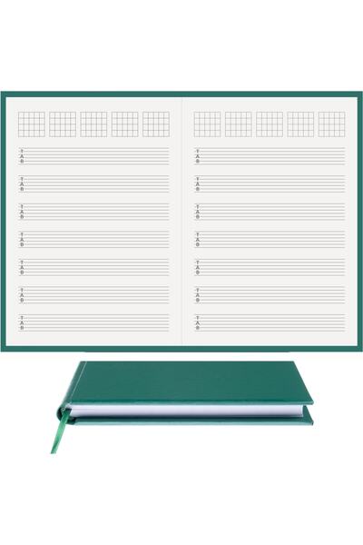 BİDEFTER مفكرة جيتار (6 شرائح مع مفاتيح تاب) مصنوعة يدويًا بنسبة 100% من الجل...