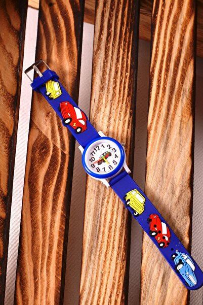 pierrose Çocuk Bebek Hediye Mavi Silikon Kordon Araba Model Erkek Çocuk Kol S...