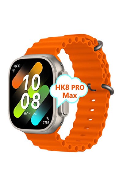 CCBROS Hk8 Promax 49mm 2 Kordon Amoled Ekran Kordon Kilitli