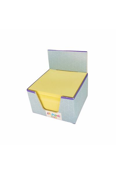 ELUX Yellow Cube Memo Pad 130gr8x8 (blue Box)