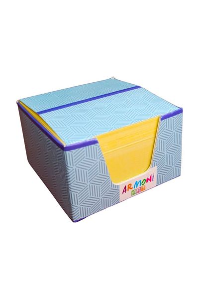 ELUX Yellow Cube Memo Pad 130gr8x8 (blue Box)