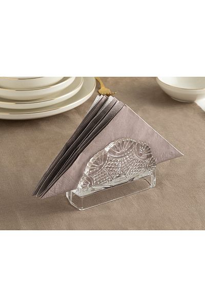English Home Karissa Glass Napkin Holder 13x9 Cm Transparent