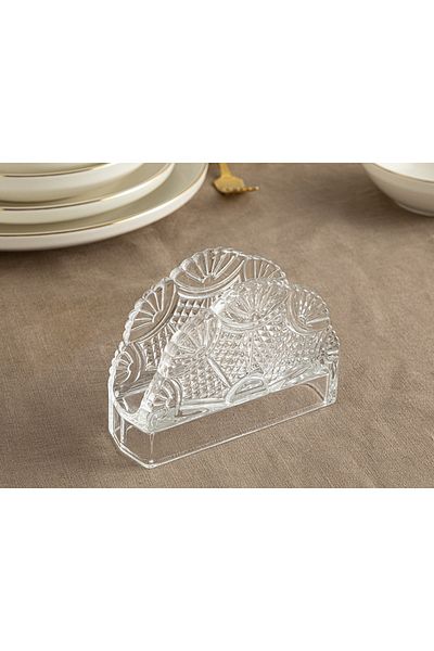 English Home Karissa Glass Napkin Holder 13x9 Cm Transparent