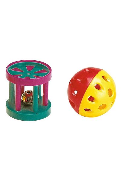 Ferplast Pa 5202 Cylinder And Ball Cat Toy