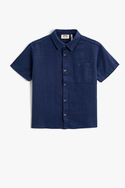 Koton Hemd - Dunkelblau - Regular Fit