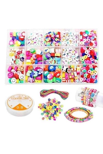 yiğit aksesuar 750 τεμάχια Fimo Beads And Letter Beads Προμήθειες κατασκευής κοσμημάτων