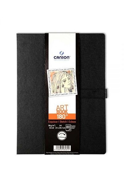 Canson Art Book 180° Openable Sketch Drawing Notebook 96 Gr21x29.7 cm80 Sheets