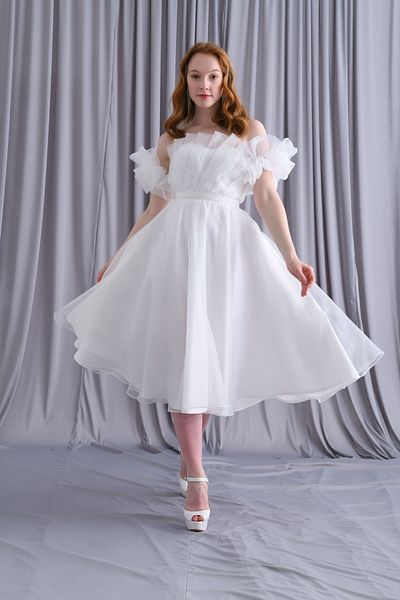 Tangül&Ali'S Moda Evi Organza White Dress