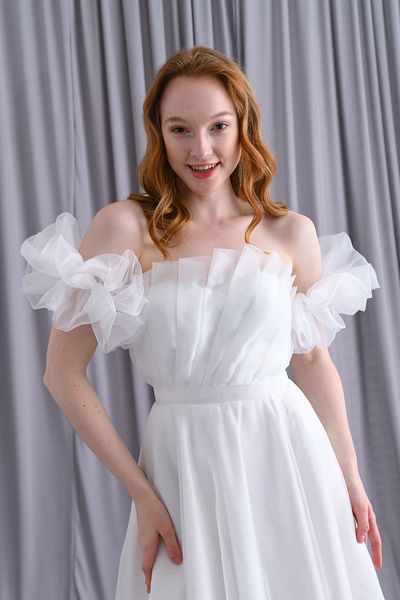 Tangül&Ali'S Moda Evi Organza White Dress