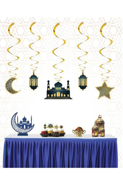 Big Party Tavan Sarkıt Süsü Helezon Ramazan Varaklı 5 Li