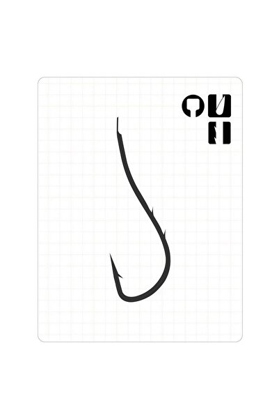 Fudo 2901 Ryusen Two Sliced Black Nikel Olta Iğnesi / Balık Kancası