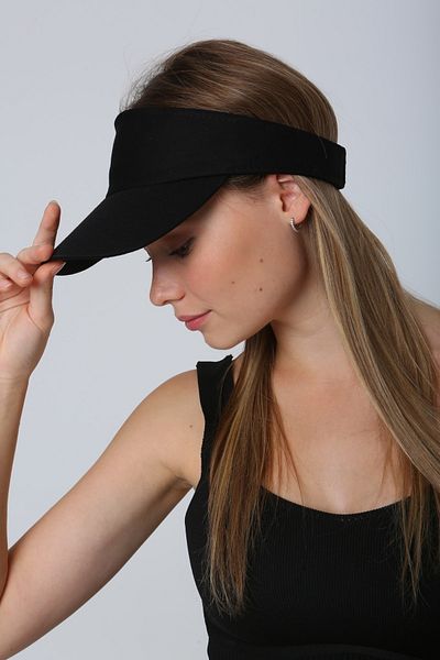 BALIENTE Black Open Top Visor Women's Hat