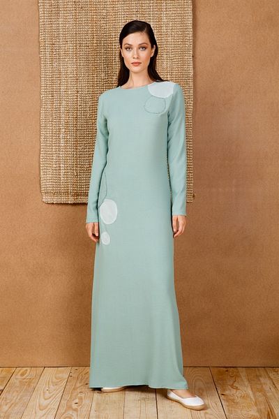 Esswaap Mesh - Crashlı Dress Mint