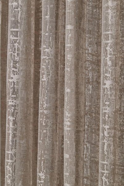 ERNGlobal Fransız Örme Kdk Çift Kanat Vizon Tül Fon