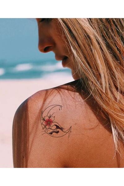 Everglow Jewelry Okyanus Dalgası Minimal Geçici Dövme Tattoo