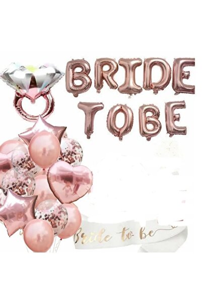 Bkmc Lüks Bride To Be Folyo Balon Seti - Bekarlığa Veda Bride Partisi Balon S...
