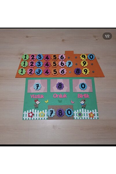 KeçeBizde Keçe Yüzlük Onluk Birlik Evi(yeşil)materyal