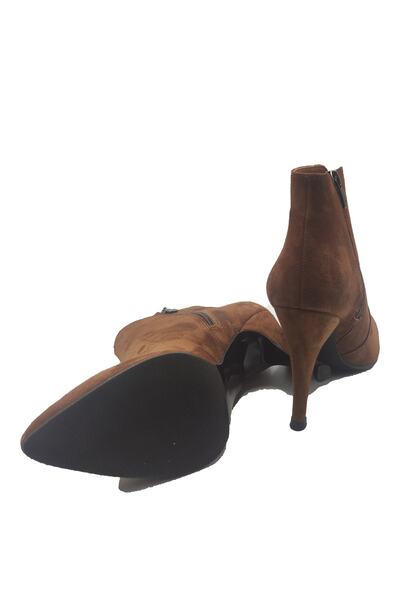 DUYGUSHOESBAG Süet Kadın Topuklu Bot