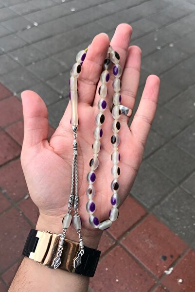 Newa Jewellry Mărgele de rugăciune din pulbere de culoare mixtă chihlimbar