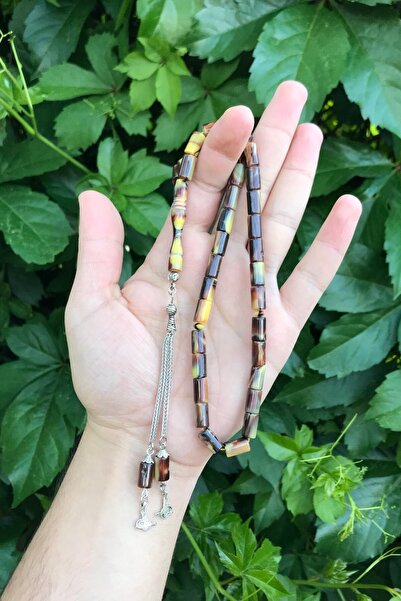 Newa Jewellry Нарязан модел на прах от кехлибарени молитвени мъниста