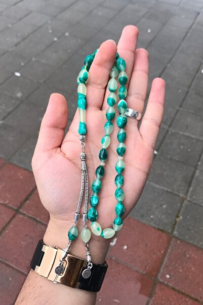 Newa Jewellry Mărgele de rugăciune din pulbere de culoare mixtă chihlimbar