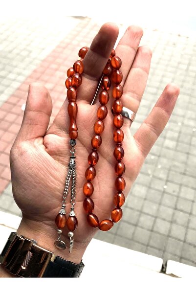 Newa Jewellry Mărgele de rugăciune din pulbere de culoare portocalie chihlimbar