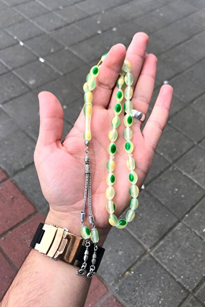 Newa Jewellry Mărgele de rugăciune din pulbere de culoare mixtă chihlimbar