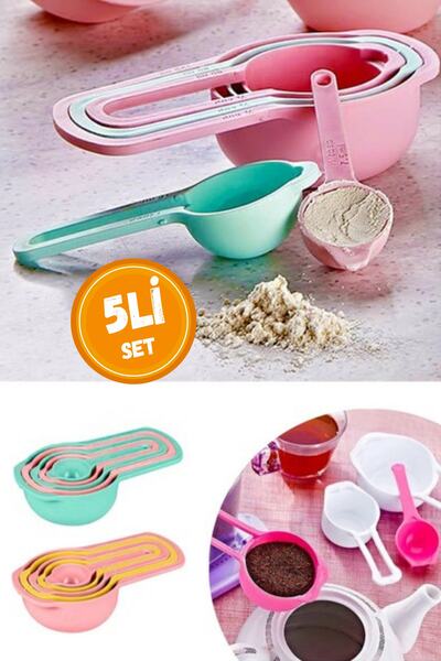 WAPPA 5-Piece Measuring Spoon Food Spice Flour Sugar Shovel Measuring Spoon
