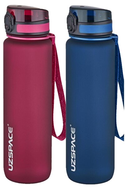 Uzspace 1000ml 1 Litre Mor Yeni Koleksyion Tritan Su Matarası