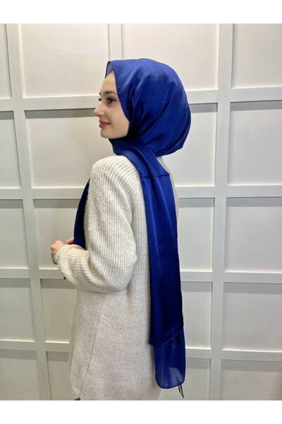 Cosie Lavinse Janjan Abiye, Janjanlı Şifon Şal 00723 Gece Mavisi