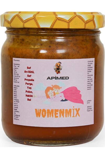 APİMED Arı Sütü Karışımı Arı Sütü+arı Ekmeği+propolis+yaş Polen+bal Womenmix Tahta Kaşık Hediyeli
