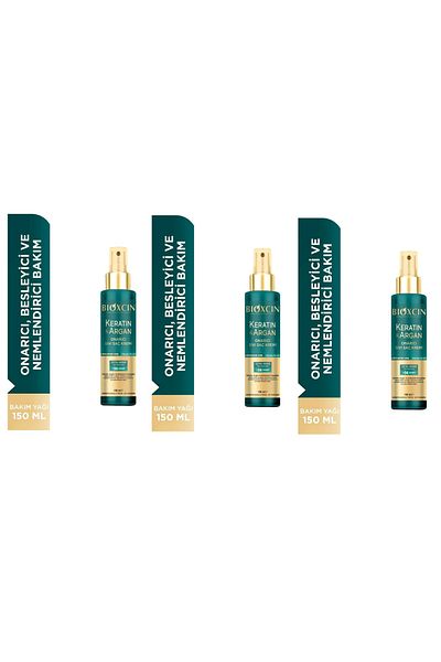 Bioxcin Hair Care Cream Repair Keratin & Argan 150 Ml 3 Boxes