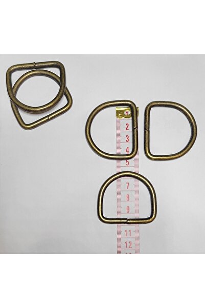VSLT HANDMADE 10 حلقات معدنية على شكل حرف D مقاس 4 سمسمك اللحم 5 ملم