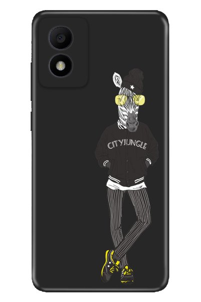 TCL 303 Case Silicone Patterned Illustrated Uv Cover Zebra College