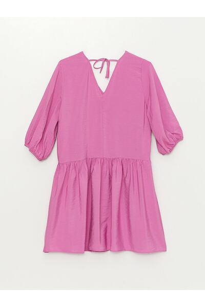 LC Waikiki Women's V-Neck Straight Dress