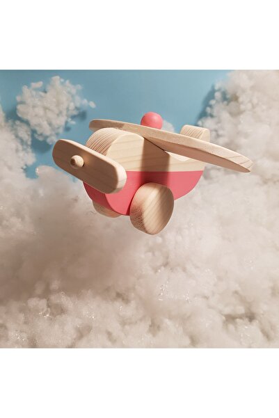 websunday El Yapımı Ahşap Oyuncak Uçak