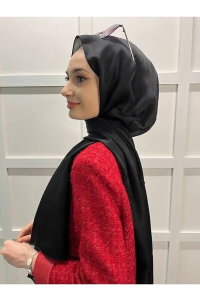 Cosie Lavinse Janjan Abiye, Janjanlı Şifon Şal 00723 Siyah