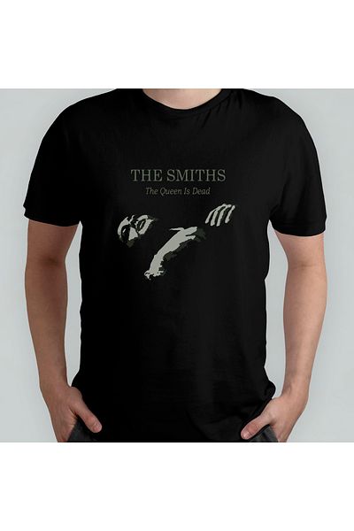 Pixxa The Smiths - Queen Is Dead 100% Cotton Crew Neck T-shirt Μοντέλο - 1