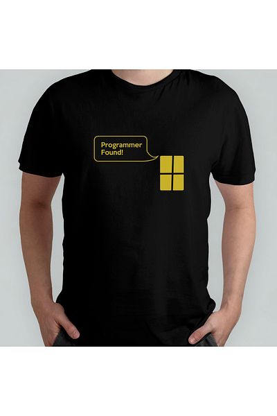 Pixxa Προγραμματιστής / Κωδικοποιητής 100% Cotton Crew Neck T-shirt Model - 3
